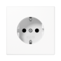 Розетка с/з с детской защитой "Белый" LS 990
