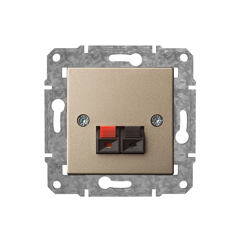 Розетка Аудио 1 Канал "Шампанский" Epsilon