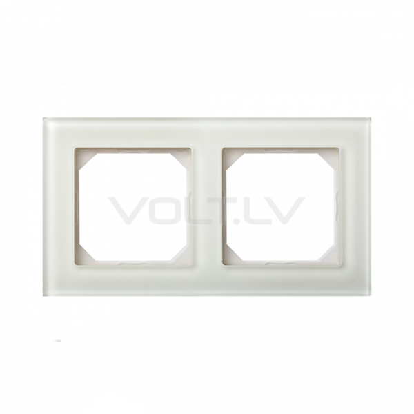 2М Рамка "Белое Стекло" Epsilon