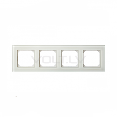 4М Рамка "Белое Стекло" Epsilon