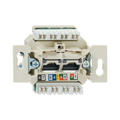 Розетка Компьютерная 2xRJ45 Cat6 "Механизм"