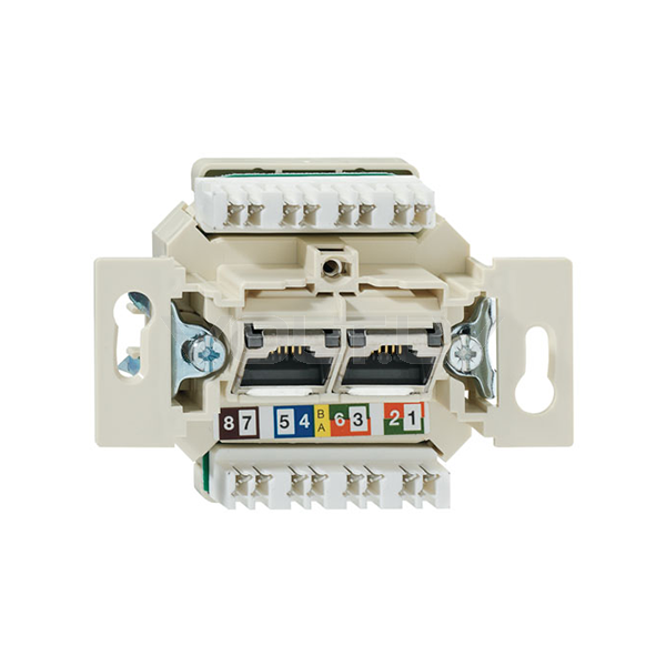 Розетка Компьютерная 2xRJ45 Cat6 "Механизм"