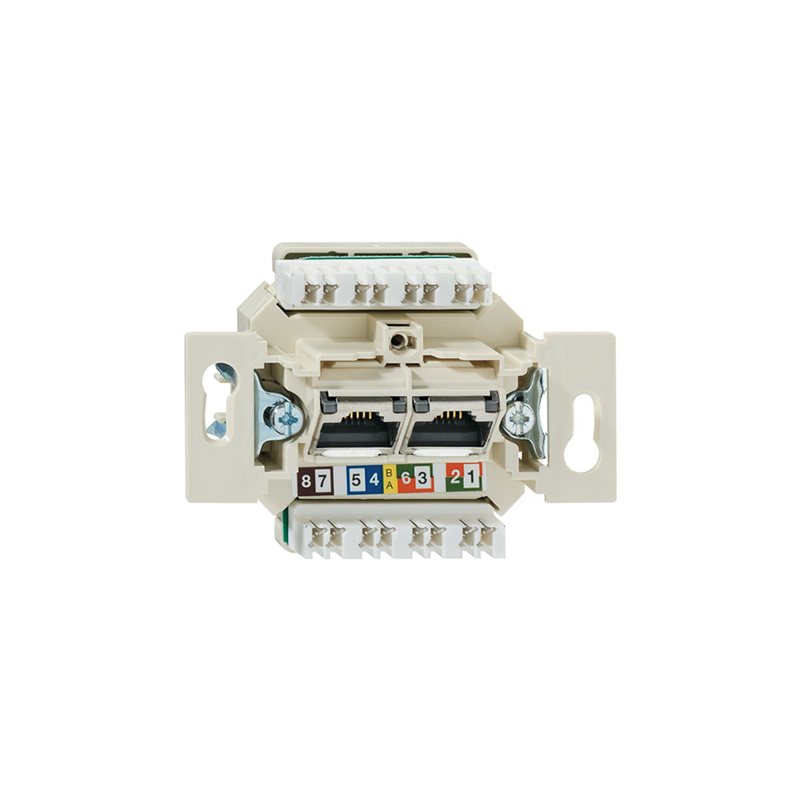 Розетка Компьютерная 2xRJ45 Cat6 "Механизм"