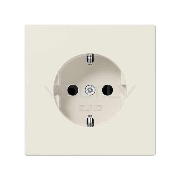 Розетка с/з с детской защитой "Бежевый" LS 990