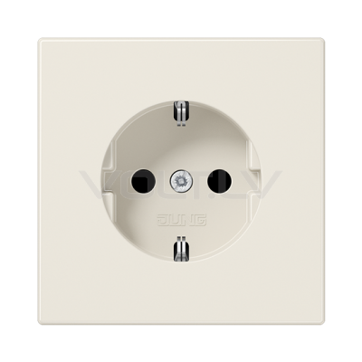 Розетка с/з с детской защитой "Бежевый" LS 990