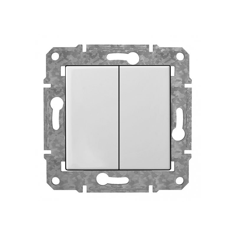 Выключатель 1+1 "Белый" Epsilon
