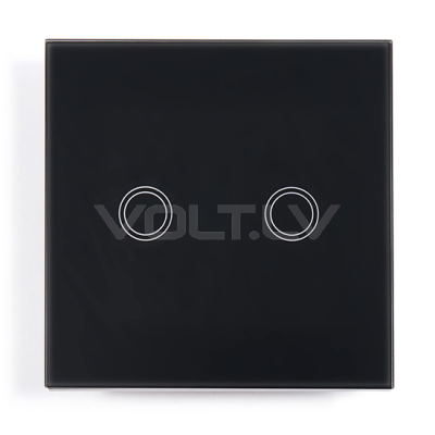 Сенсорный Выключатель 1+1 "Черный" Appio