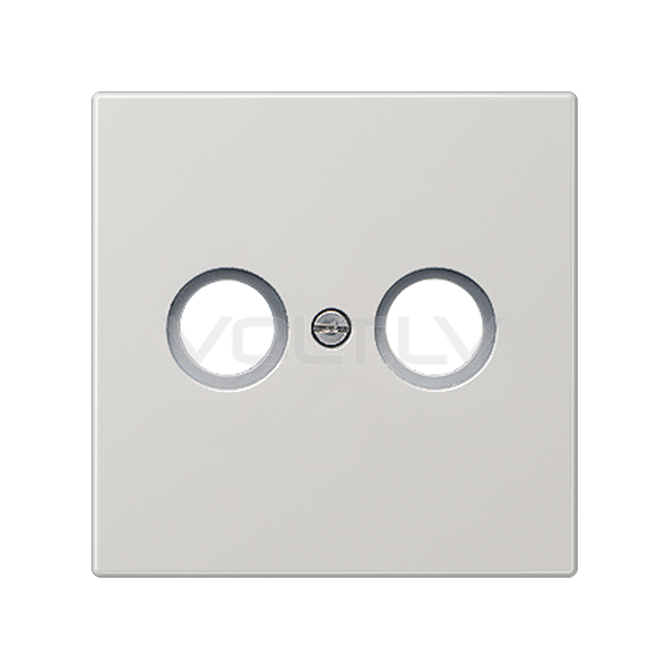 Centrālplate TV+SAT "Gaiši pelēks" LS 990