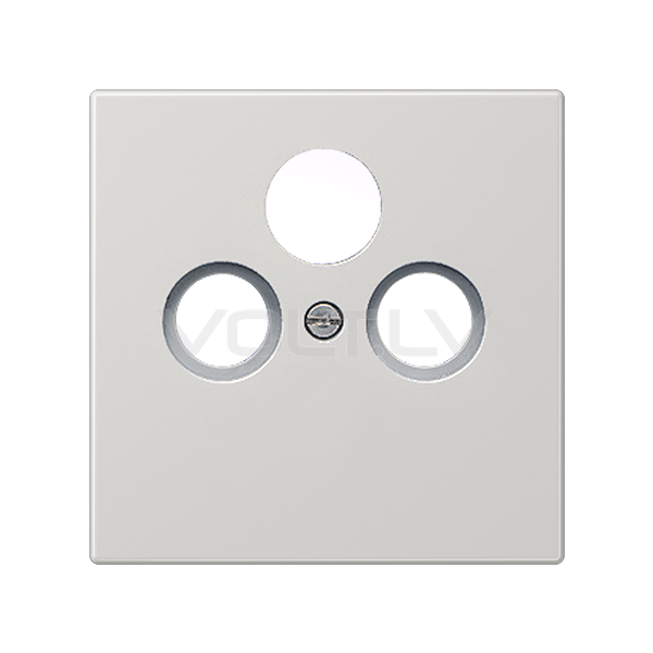 Centrālplate TV+SAT+FM "Gaiši pelēks" LS 990