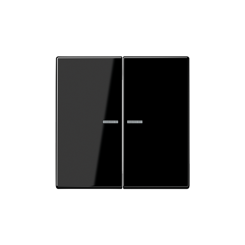 Taustiņš 1+1 Ar Lēcu "Melns" LS 990