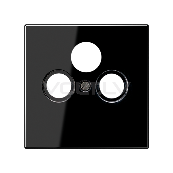 Centrālplate TV+SAT+FM "Melns" LS 990