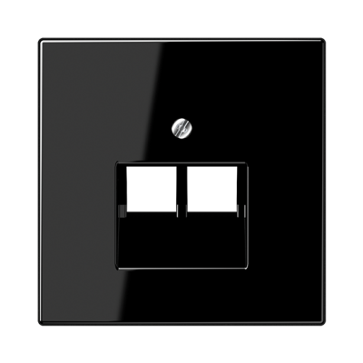 Centrālplate 1+1 Data "Melns" LS 990