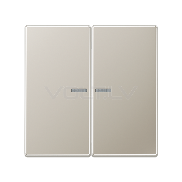 Taustiņš 1+1 Ar Lēcu LS Edelstahl