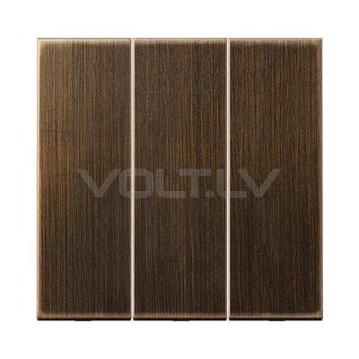 Клавиша 1+1+1 "Латунь" LS Antik