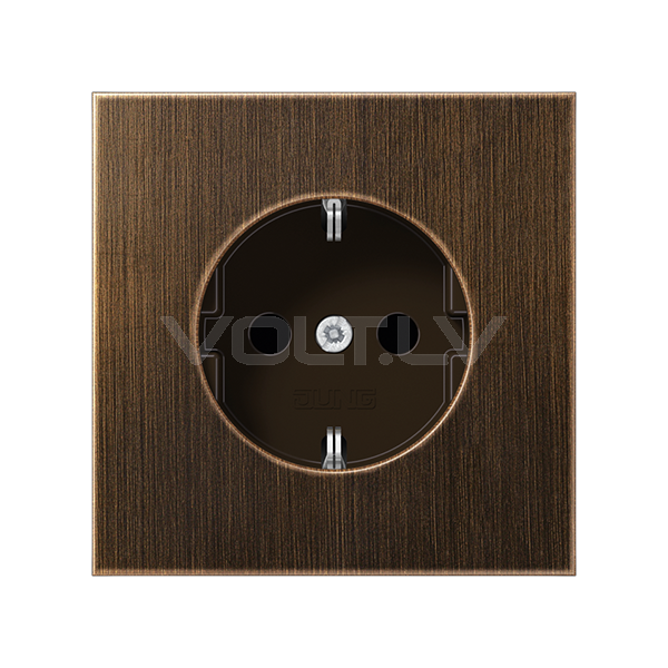 Розетка с/з "Латунь" LS Antik