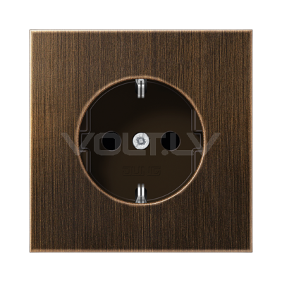 Розетка с/з "Латунь" LS Antik