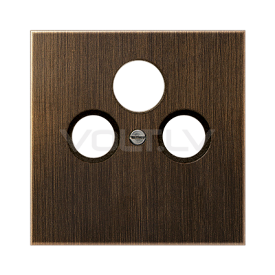 Накладка TV+SAT+FM "Латунь" LS Antik