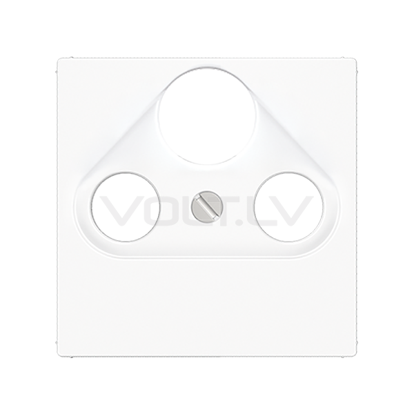 Centrālplate TV+SAT+FM "Balts" A