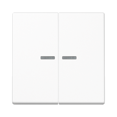 Taustiņš 1+1 Ar Lēcu "Balts" A