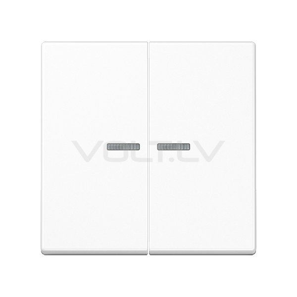 Taustiņš 1+1 Ar Lēcu "Balts" A