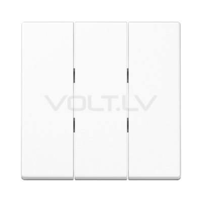 Taustiņš 1+1+1 "Balts" A