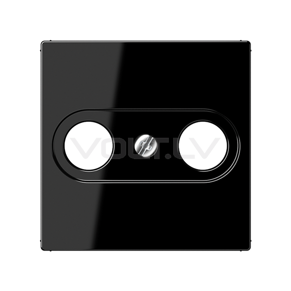 Centrālplate TV+SAT "Melns" A