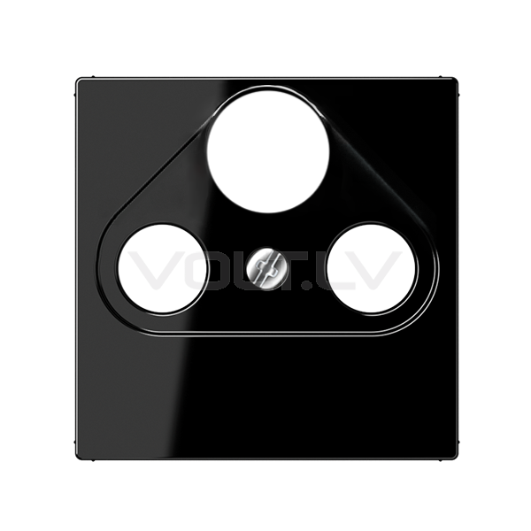 Centrālplate TV+SAT+FM "Melns" A