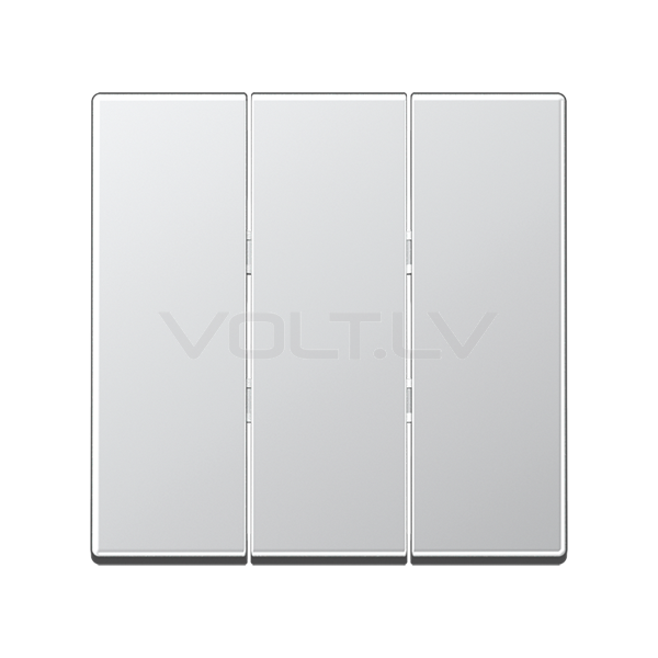 Клавиша 1+1+1 "Алюминий" A