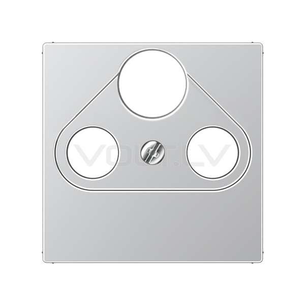 Накладка TV+SAT+SAT "Алюминий" A