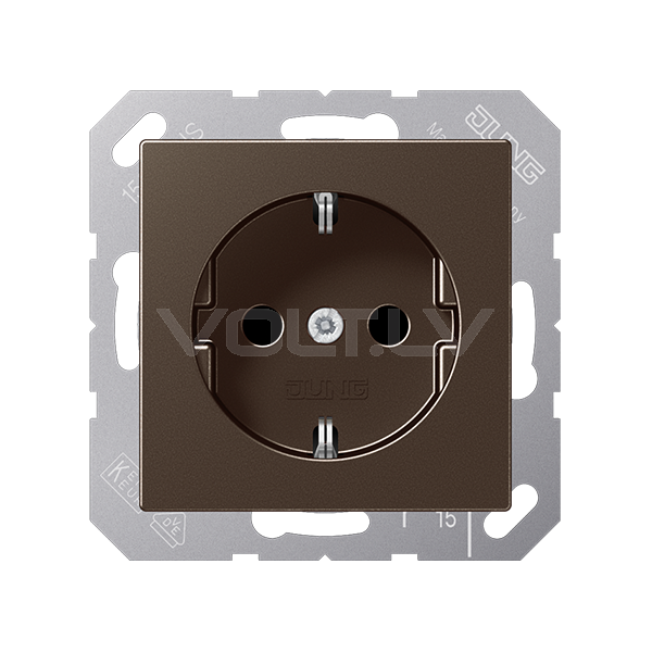 Розетка с/з "Мокко" A
