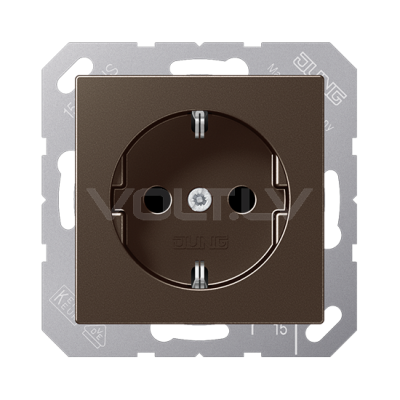Розетка с/з "Мокко" A