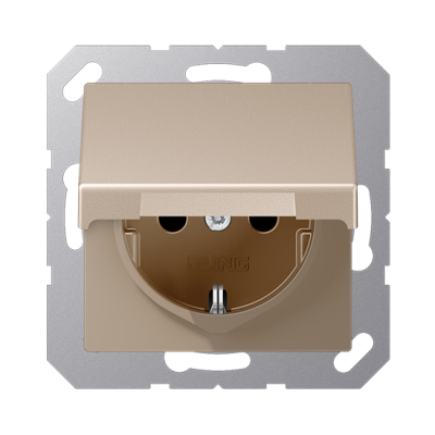 Розетка с/з с крышкой "Шампанский" A